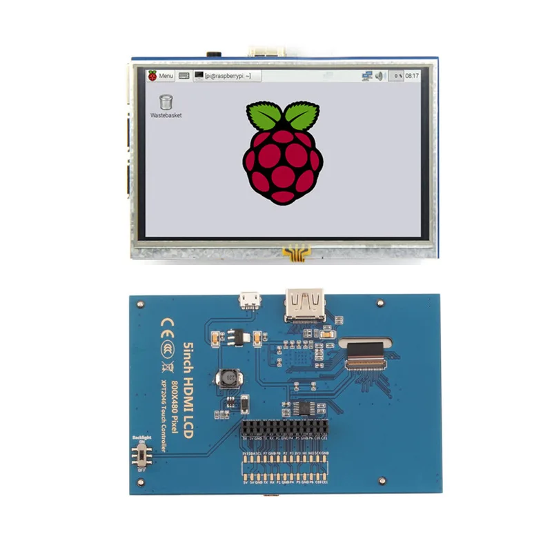 Raspberry Pi дисплей 3 5 дюйма дюймов 7 TFT ЖК сенсорный экран модуль HDMI для 4 Модель B/ RPi B