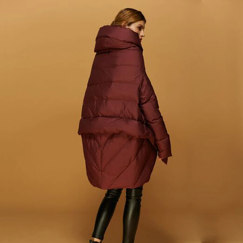 Зимнее пальто для женщин 2018 Новая модная зимняя куртка на белом утином пуху