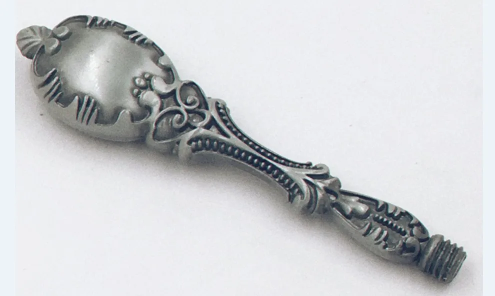 vintage silver Ретро broze металлическая цветная ручка антикварная металлическая ручка в разных цветах для восковой печати штамп металлическая ручка инструмент - Цвет: vintage silver