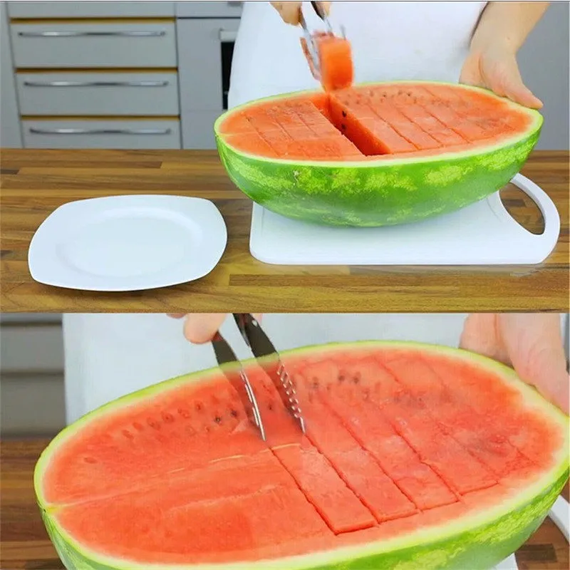 Нож для резки арбуза Cucumis Дыня cutter Измельчитель фруктовый салат огурец овощи