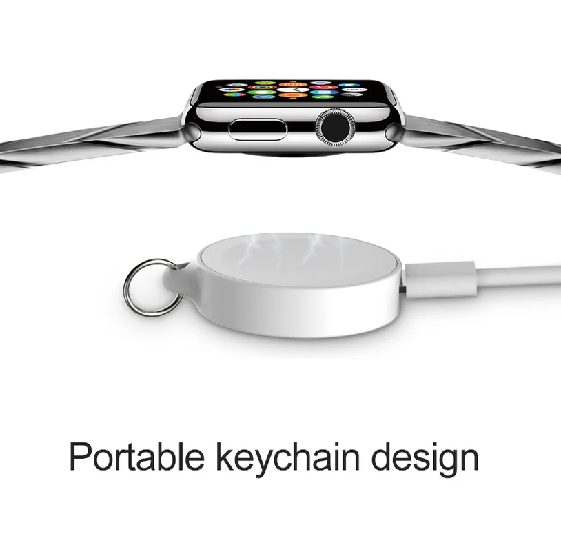 Портативное магнитное Беспроводное зарядное устройство для Apple Watch 1 2 3 4 серии