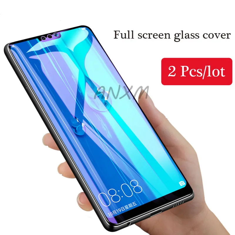 2Pcs/lot 9H Tempered Glass for Huawei Y9 2018 2019 Screen Protector Full Cover For Protective Film | Мобильные телефоны и