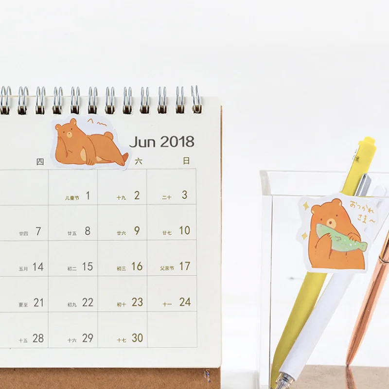 45 шт./кор. застенчивая наклейка с медведем животное фотоальбом скрапбукинг