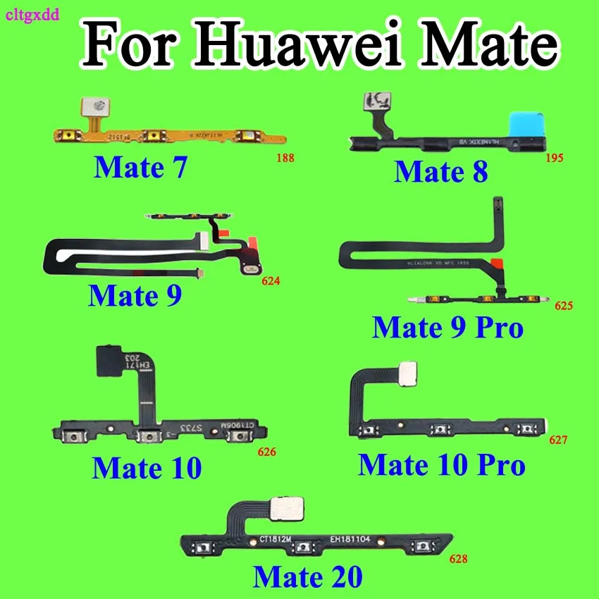 Power On Off Volume Up Down Button Key Connector Flex Cable For Huawei Mate 7 8 9 9Pro 10 PRO 20 Replacement | Обустройство дома