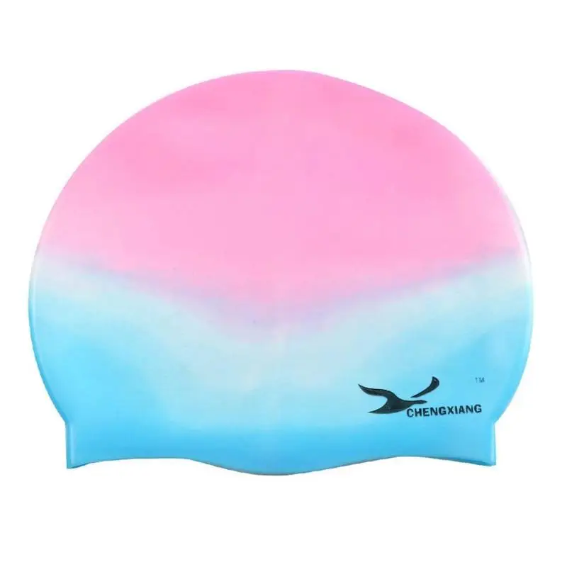 Водонепроницаемая силиконовая шапочка для плавания Мужская и женская мужчин