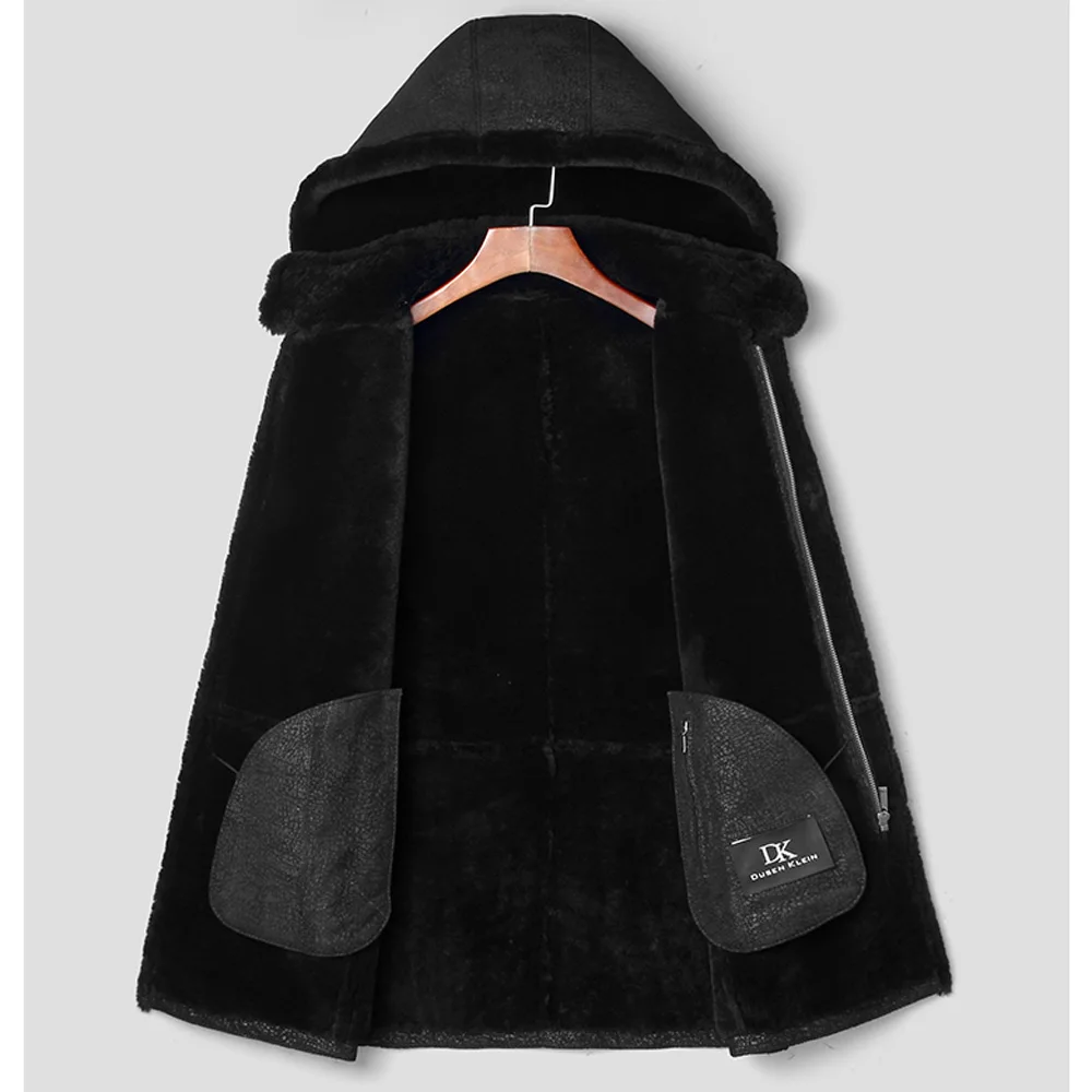 2019 Luxury 100% Guaranteed Natural Sheepskin Fur Shearling Coat Men Winter Real Clothing Genuine Leather Outwear | Мужская одежда