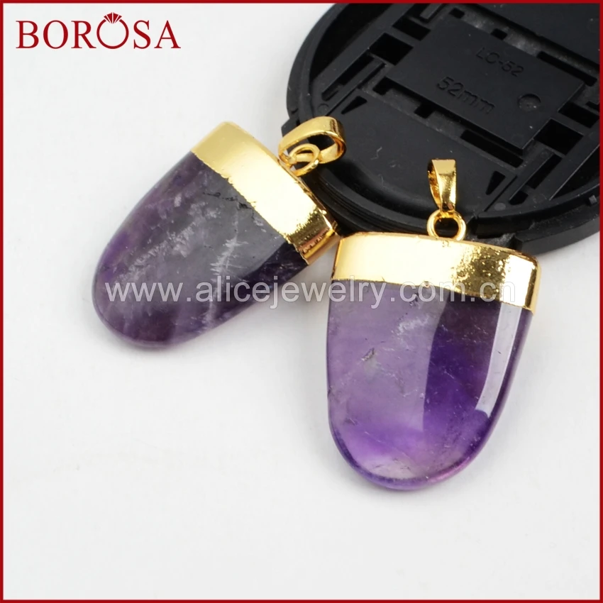 BOROSA ювелирные изделия 1 шт. блестящая форма золотой цвет друза бесплатная