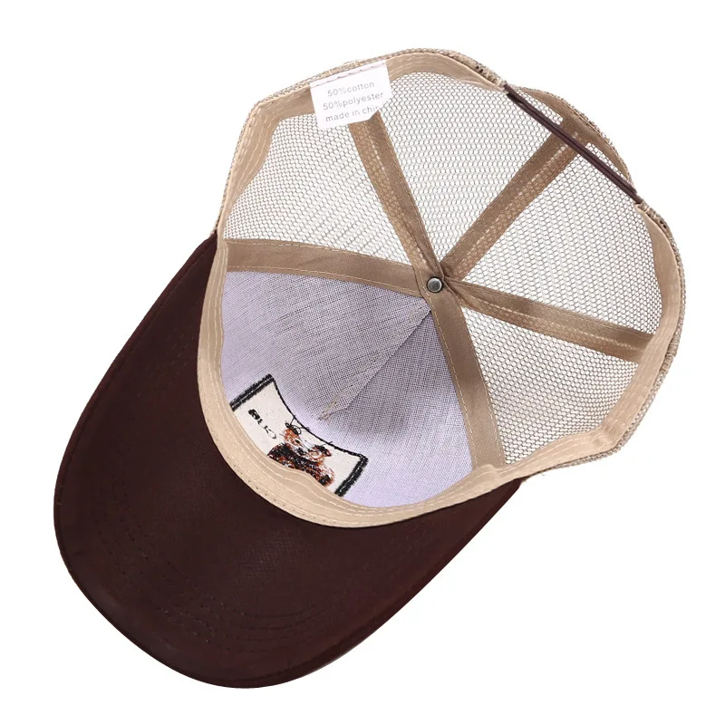 Мужские и женские бейсболки новые ретро Мультяшные ярлыки с животными женская