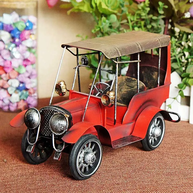 Metal Craft Vintage Car Model Collection Home Decoration Office Desk Decor Iron Accessories | Дом и сад