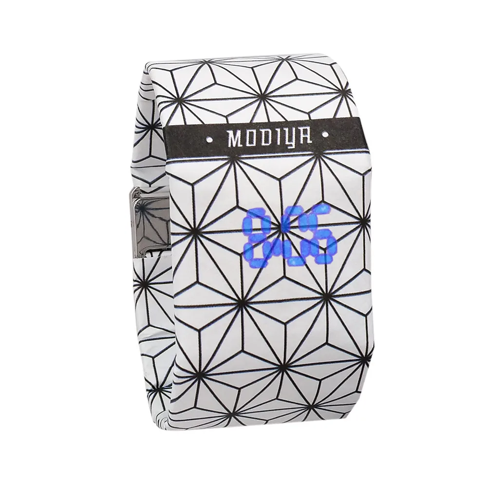 relogio masculino New Creative Paper Watch LED Waterproof Clock Tyvek Paper Strap Digital Watches erkek kol saati