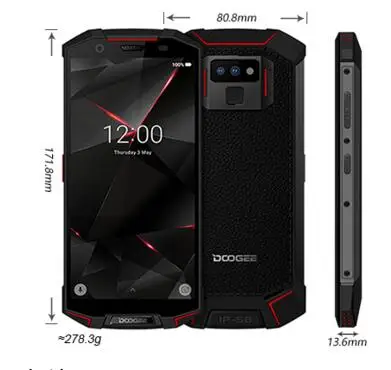 Оригинальный телефон doogee s70/s70 lite аккумулятор 5500 мАч 3 8 в Для IP68/IP69K