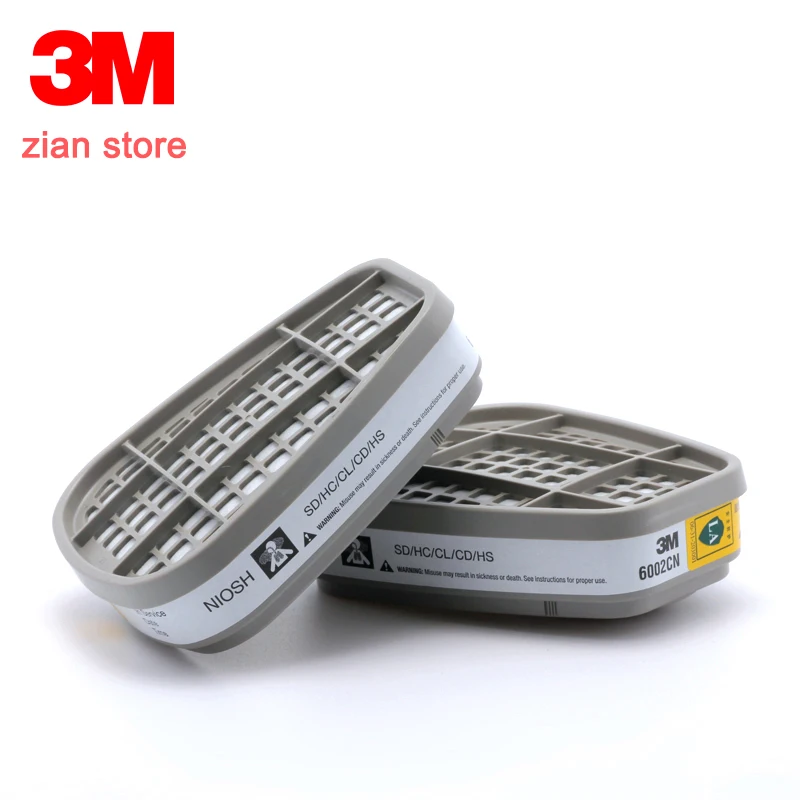3M 6002cn кислотная противогаз фильтр эпоксидная смола сероводород химический активированный угольный фильтр для маски 6200/7502/6800