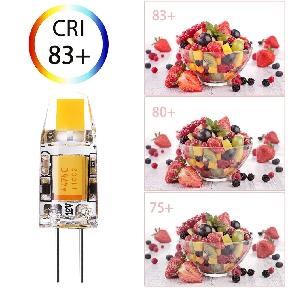 1 Вт 2 3 G4 LED COB лампа 12 В AC DC лампочки 360 Угол луча заменить 10 20 30 галогенная люстра