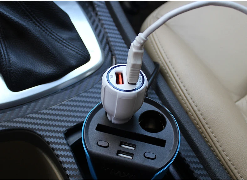 Устройство для автомобиля с двумя портами USB быстрое Адаптивное зарядное