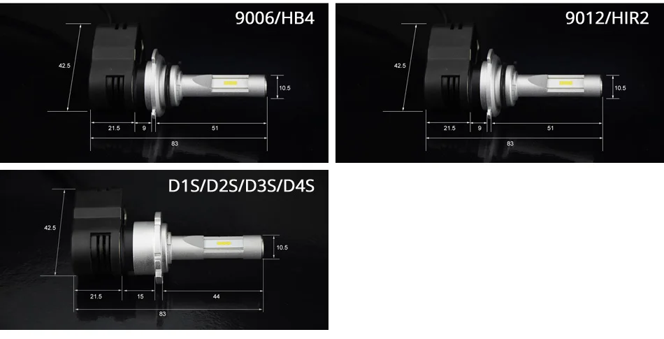 DMEX 1 пара Souel CSP 60 Вт 8400LM T5 авто светодиодный фар комплект лампы H1 H3 H4 H7 H8 H9 H10 H11 9005 HB3 9006 HB4 9012 Автомобильный светодиодный потолочный светильник