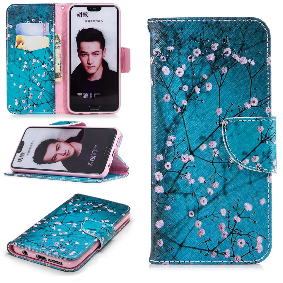 Чехол-книжка для телефона huawei P Smart Plus P9 P20 P30 Pro mate 10 20 Lite Y5 Y6 Y7 Ретро Capa кожаный чехол-кошелек D07Z