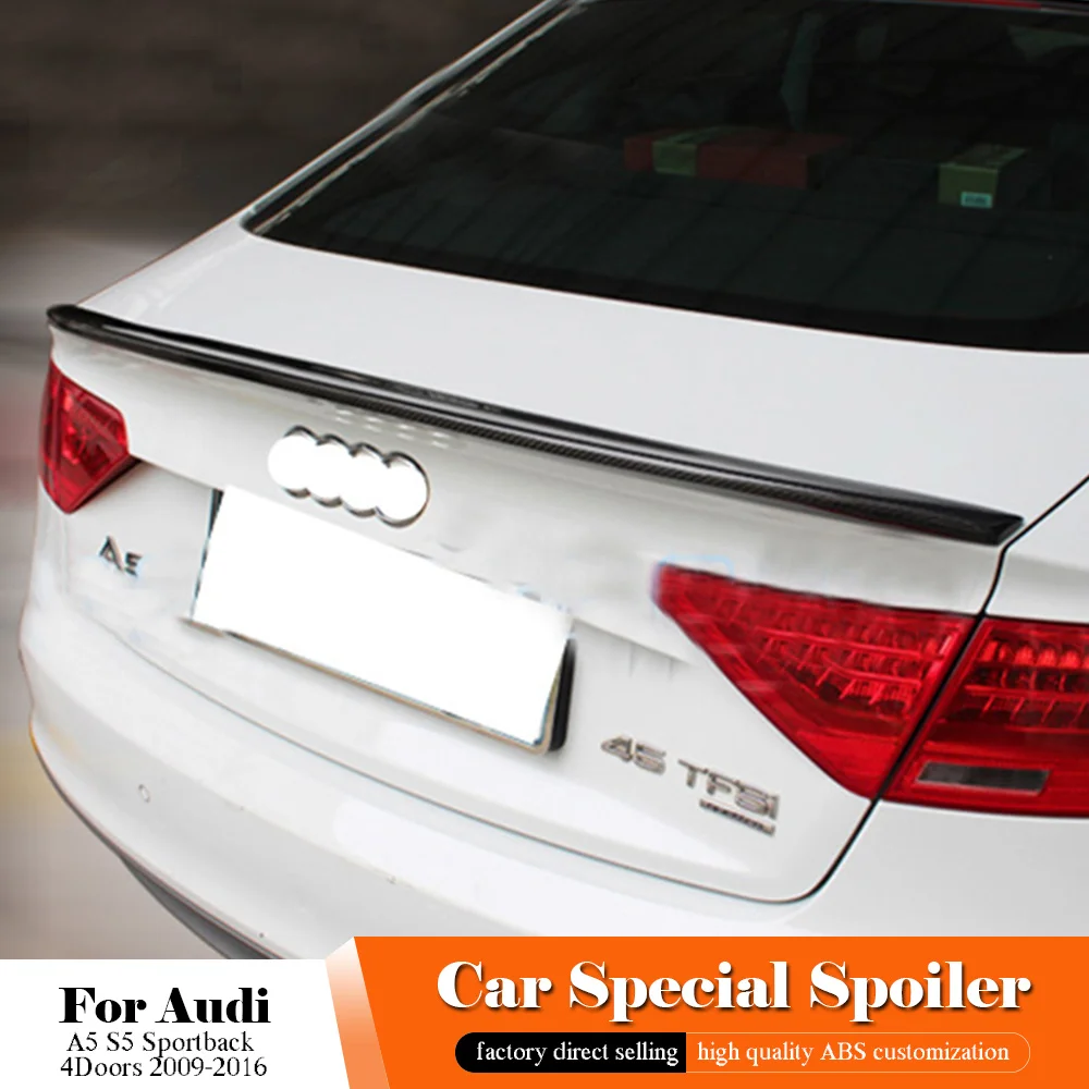 Для Audi A5 S5 Sportback 4 двери 2009 до 2016 углеродное волокно модифицированный задний