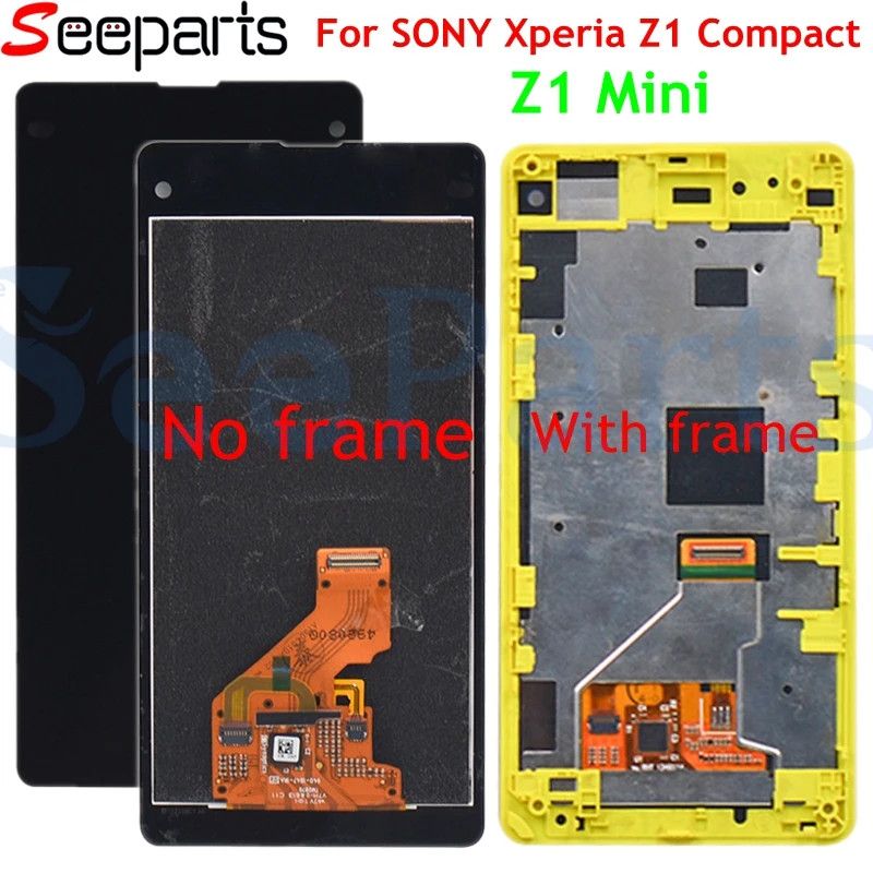 Для SONY Xperia Z1 Компактный ЖК дисплей сенсорный экран дигитайзер в сборе Замена M51w