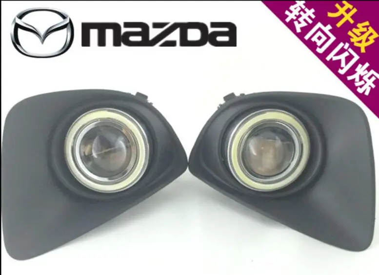 Фара бампера автомобиля для mazda 2 мазда2 противотуманная фара, галогенная 2010~ 2013 года аксессуары для автомобиля противотуманная фара для мазда2