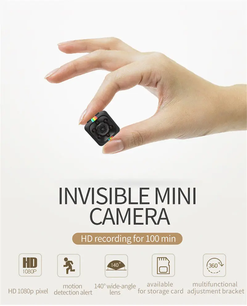 SQ11 DV DVR Camera Full HD 1080P Mini Car Dash Cam IR Night Vision CC | Безопасность и защита