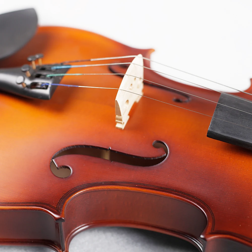 Натуральный клен скрипка студентов античные матовые скрипки струны музыкальный