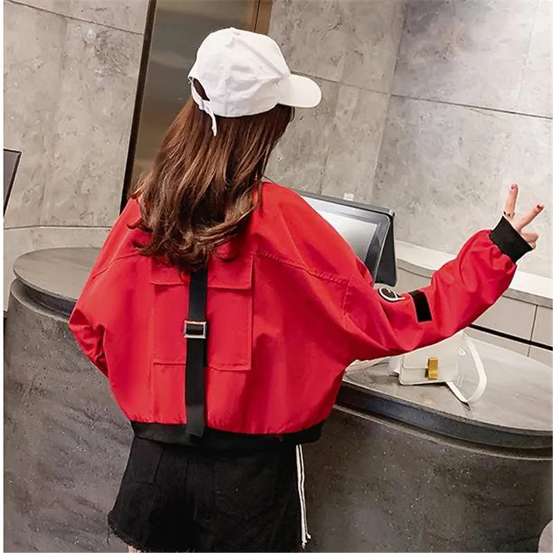 2019 Flight white black bomber jacket women and women's coat clothes ladies Short cardigan jacketHC070 | Женская одежда