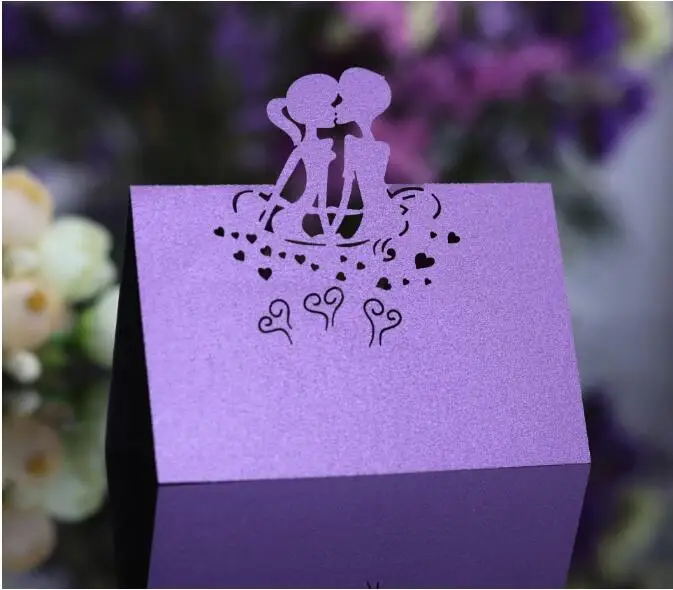 100 шт./лот Лазерная резка для девочек и мальчиков Высокое качество Таблица имя