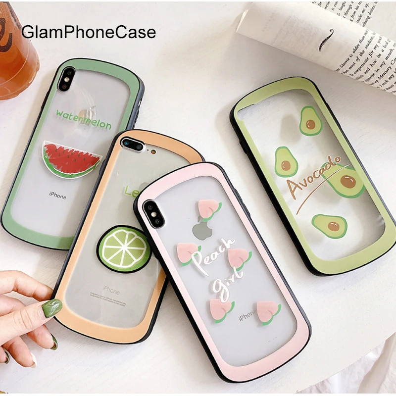 GlamPhone чехол Летний Фруктовый чехол для телефона для iPhone X XS Max XR Жесткий Чехол для iPhone 7 8 6 6s Plus чехол
