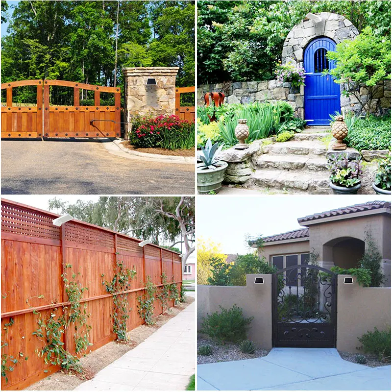 Водонепроницаемый светодиодный светильник на солнечной батарее настенная лампа