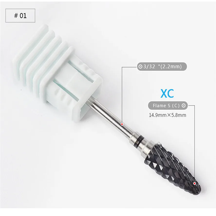 Новое сверло для ногтей 1 шт. профессиональное черное Карбидное с нанопокрытием