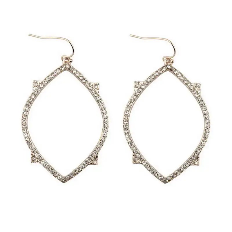 Открытые овальные серьги-люстры с кубическим цирконием для женщин 2020 модные