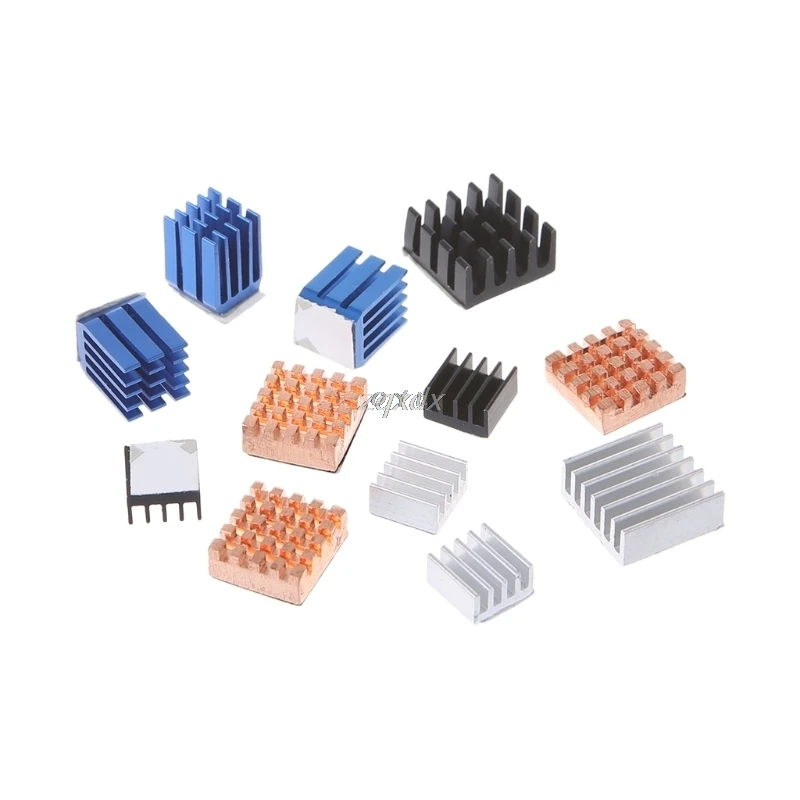 Алюминиевый медный радиатор для Raspberry Pi 2/3 12 шт./компл.|Кулеры и системы охлаждения