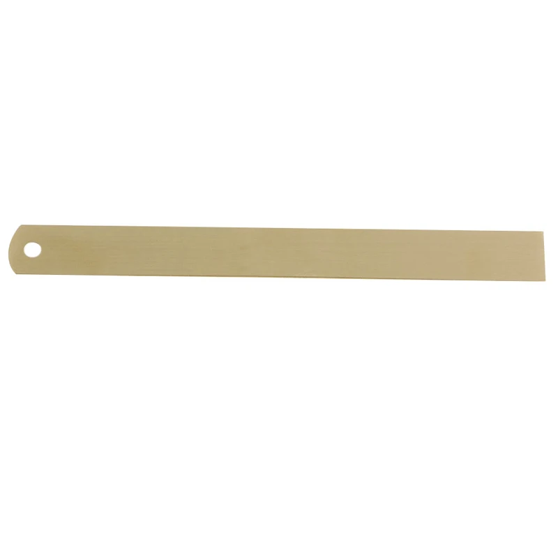 

S size 15cm Outdoor Brass Ruler Bookmark Double Scale Cm&Inch Digital For Traveler Notebook