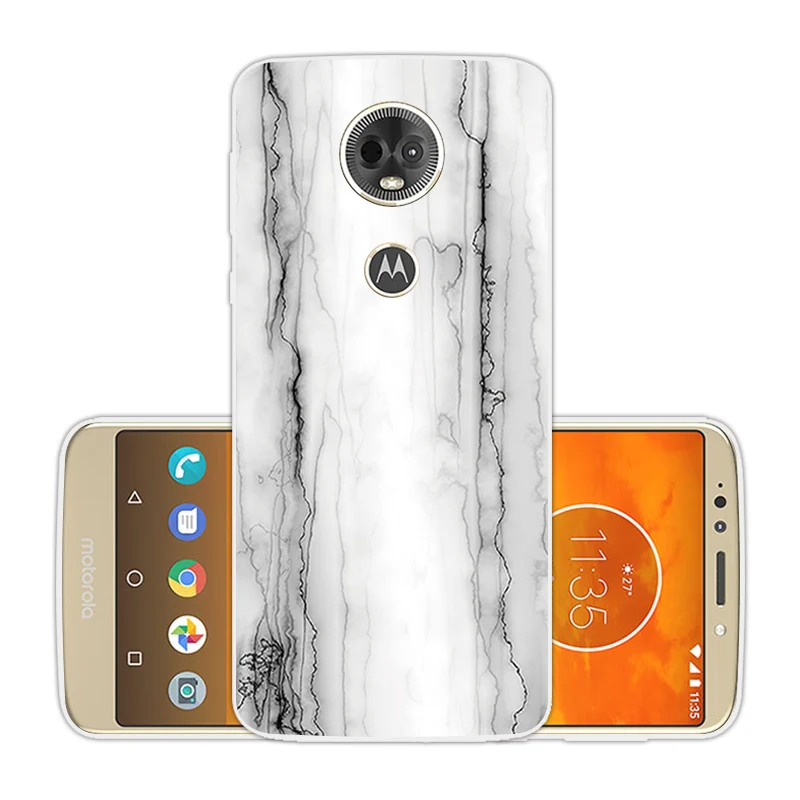 Мягкий силиконовый чехол для телефона Motorola E5 Plus тонкий из ТПУ MOTO E5Plus прозрачный