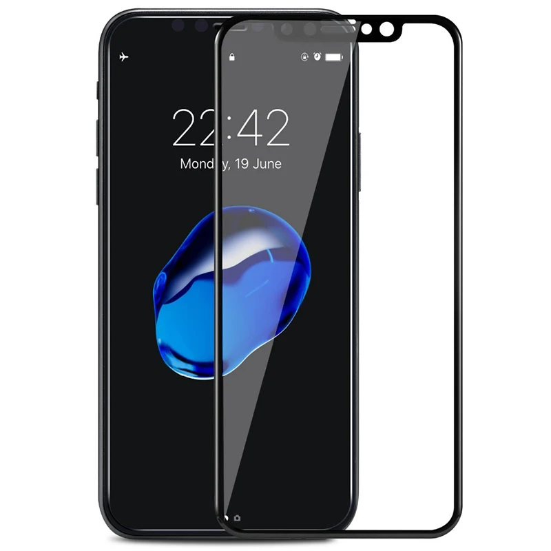 Слишком 5D полное покрытие закаленное стекло для iPhone X 8 7 Plus 360 градусов Защита