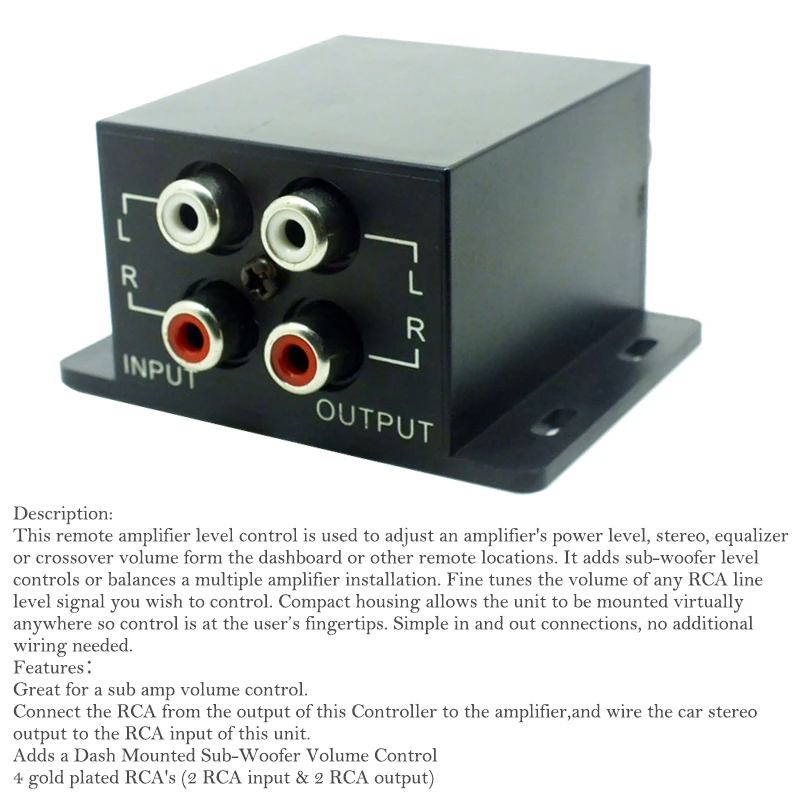 Автомобильный регулятор аудио/усилитель видео Усилитель Громкоговоритель Бас