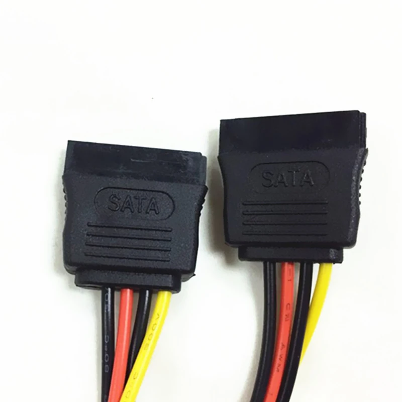 5 шт. 15 Pin SATA папа 2 распределитель Женский кабель питания |