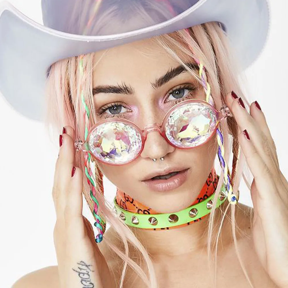 Новое поступление круглые солнцезащитные очки открытые для фестиваля мужчин и