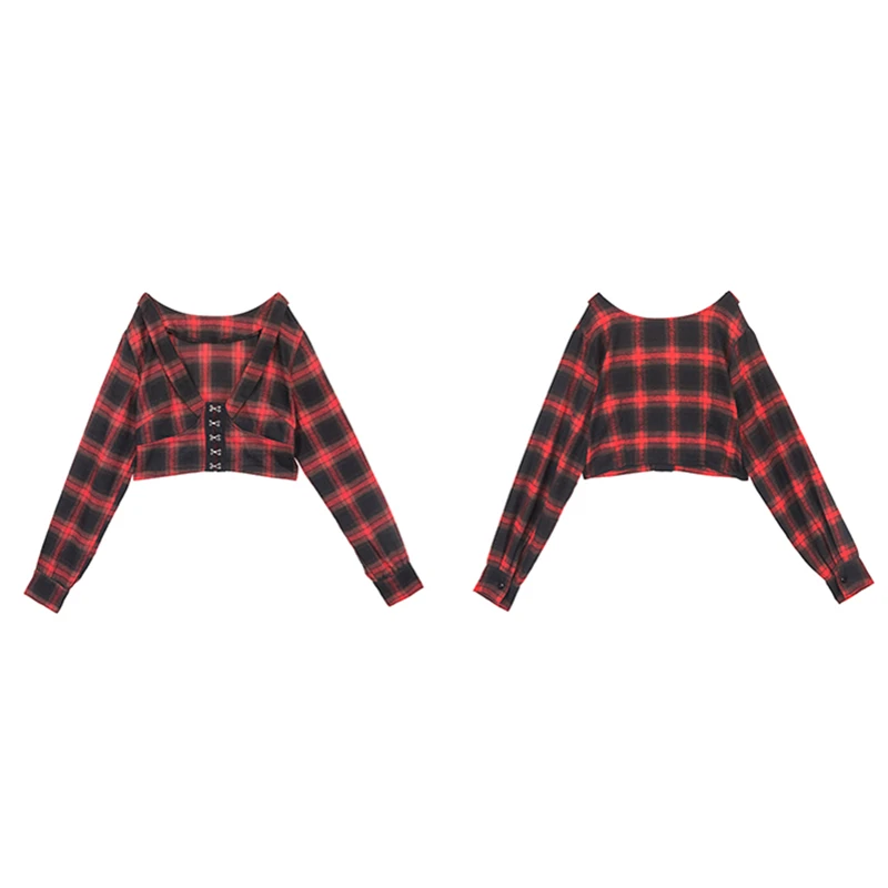 Женская рубашка с длинными рукавами в британском ретро стиле приталенная модная