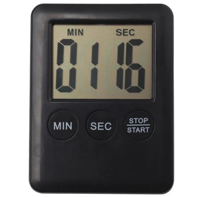 Маленький цифровой таймер напоминание будильник ЖК дисплей кухонный счетчик