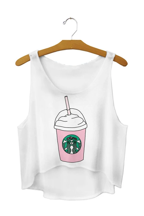 Женский укороченный топ Dingtoll летний Модный с буквами волка модель WCT37|top summer|fashion