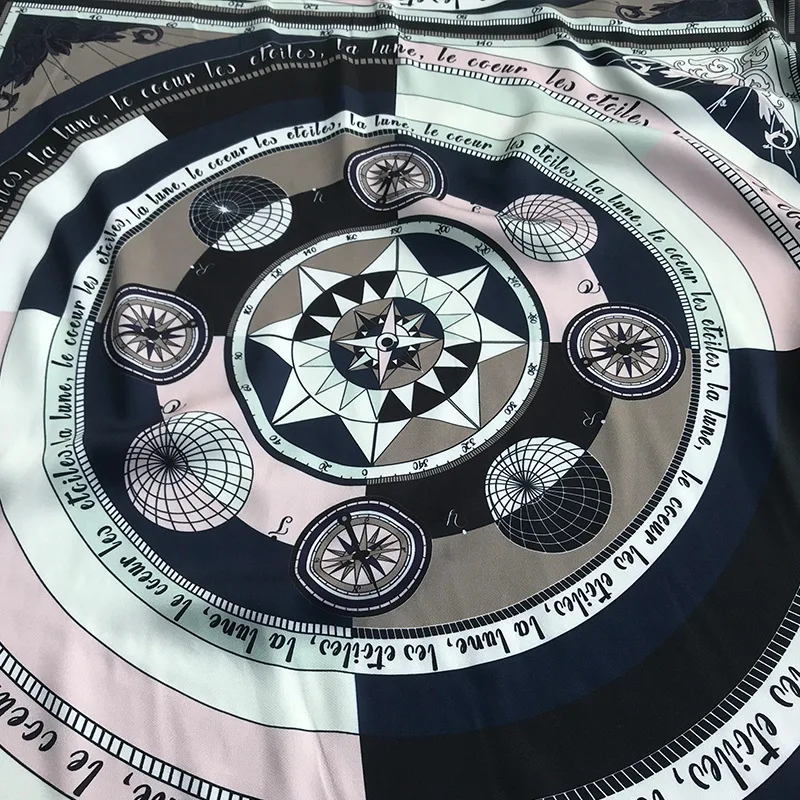 Новинка 2019 женская одежда с цифровой печатью starry compass ткань из полиэстера ручной