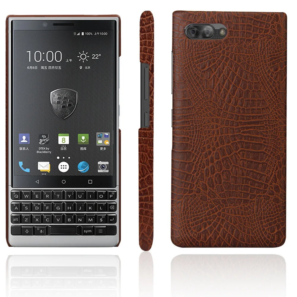 Luxury crocodile Matte Case For BLACKBERRY KEY2 Key 2 Phone Funda Cover for KeyOne Priv Q20 Q30 Ultra Slim Shell |