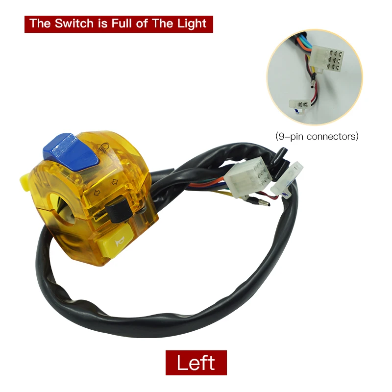 Universal 7/8'' 22MM Motorcycle Switch Handlebar Horn Turn Signal Light Headlight Start Control Switches with Full of | Автомобили