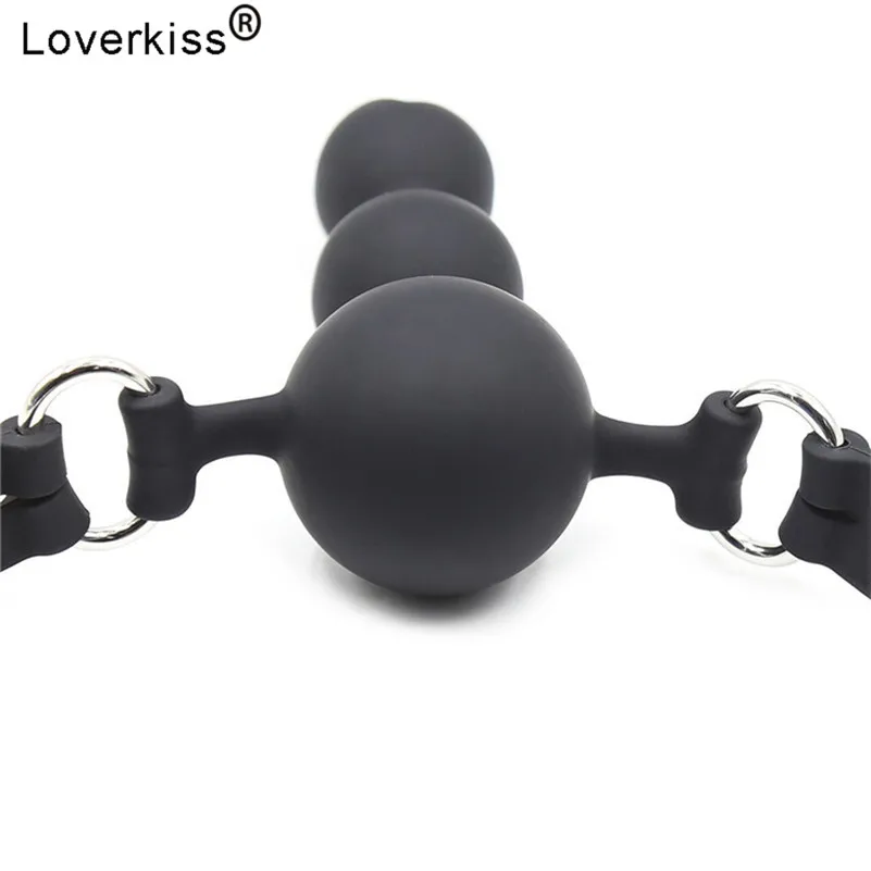 Loverkiss силиконовый кляп шар БДСМ бондаж секс игровой фаллоимитатор для женщин