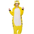 2 вида конструкций комбинезон с тигром пижамы кигуруми животных Косплей Костюм Хэллоуин Семейные пижамы для женщин