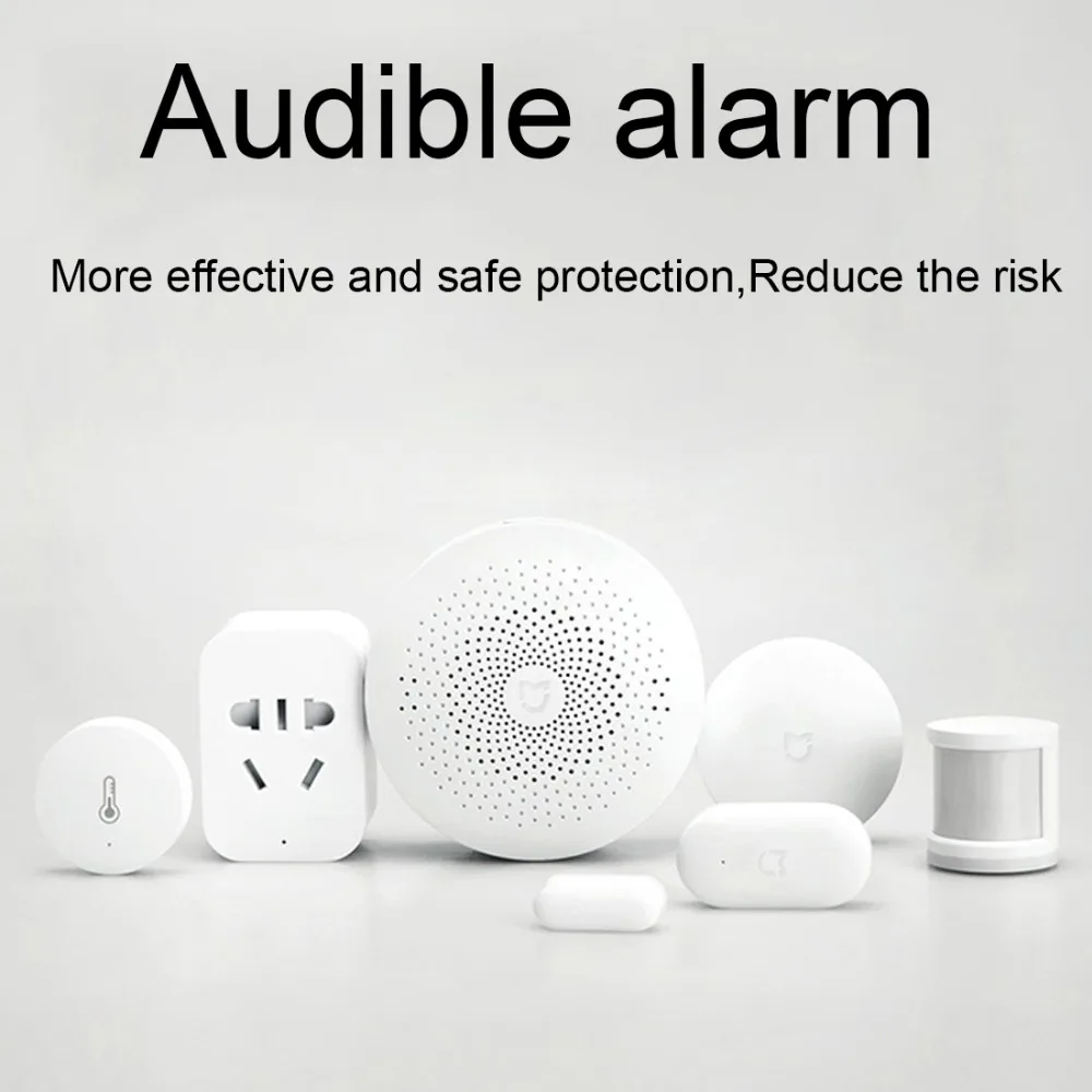 Детектор пожарной сигнализации Xiaomi Mijia Honeywell, звуковая и визуальная сигнализация, работающая с шлюзом, детектор дыма, умный дом, пульт дистанционного управления