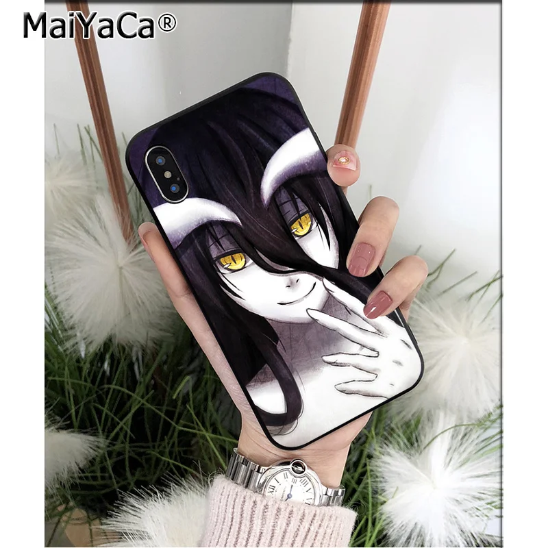 A10 MaiYaCa персонаж аниме Overlord Albedo TPU Мягкий силиконовый чехол для телефона чехол для iPhone 6S 6plus 7plus 8 8Plus X Xs MAX 5 5S XR - Цвет: A10