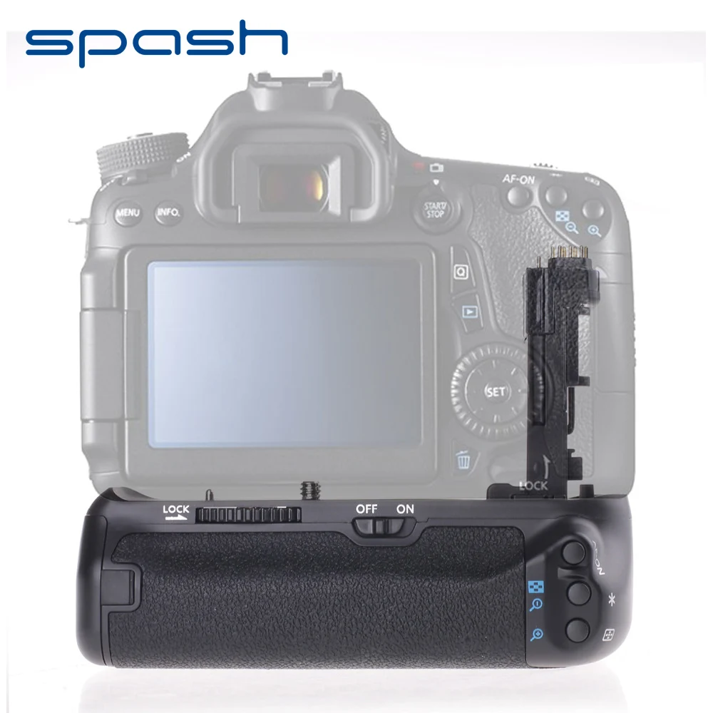 Spash многофункциональная Вертикальная Батарейная ручка для камеры Canon EOS 70D 80D, сменный BG-E14, профессиональный держатель для батареи, работает с LP-E6