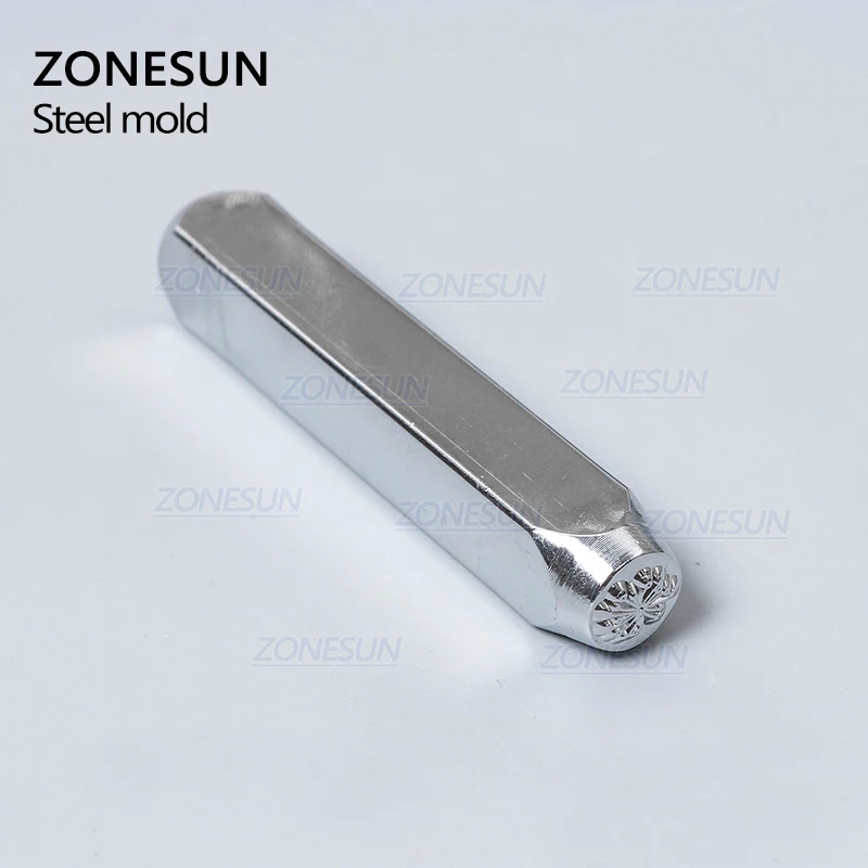 ZONESUN ювелирные изделия с изображением одуванчика штамповка металла алфавита логотип стальные штампы формы маркировка инструмент удар штампа для Золотого кольца браслет ожерелье